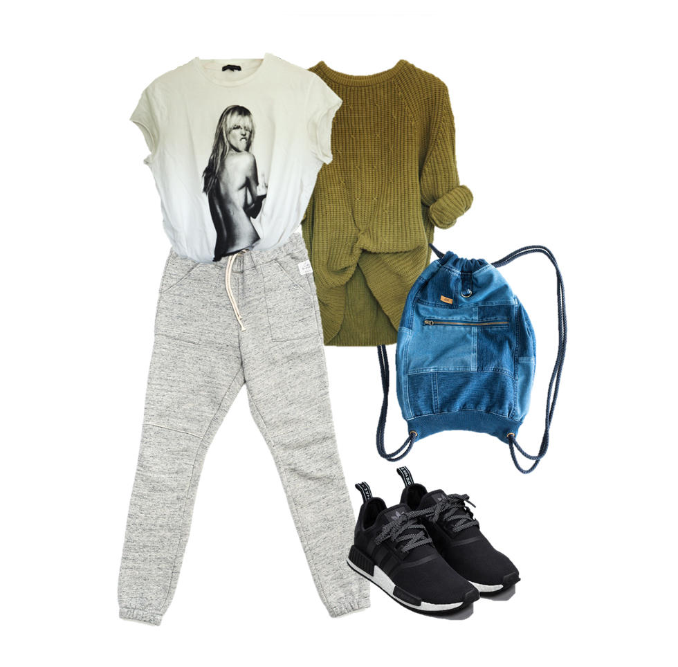 cute outfit ideas with sweatpants: how to style sweatpants and